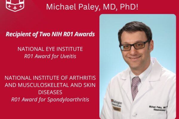 Michael Paley, MD, PhD Receives First R01 Grant From NEI to Study Uveitis